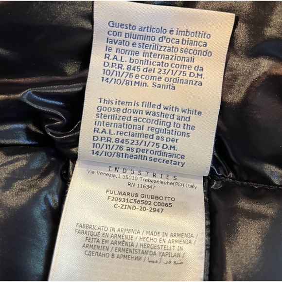 MONCLER Fulmarus Giubbotto Black Down Coat - Picture 10 of 16